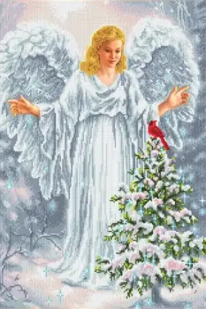 Kit ricamo diamante - L'angelo di Natale - Diamond Dotz Offerta