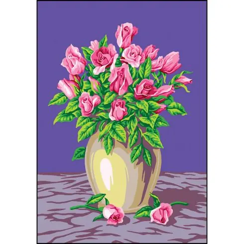 Canovaccio antico - Vaso di rose - Gobelin. L Novità