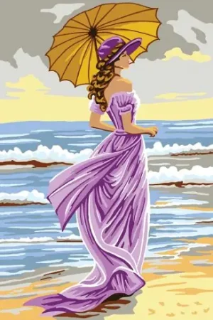 Canovaccio antico - Donna sulla spiaggia - Gobelin. L Must-Have