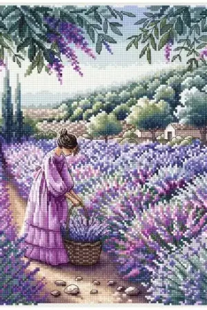 Quantità Limitata kit ricamo a punto croce - Profumo di Provenza - Ava