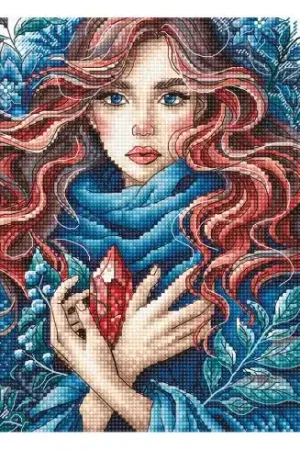 kit ricamo a punto croce - Custode del cristallo - Ava Prezzo Di Fabbrica