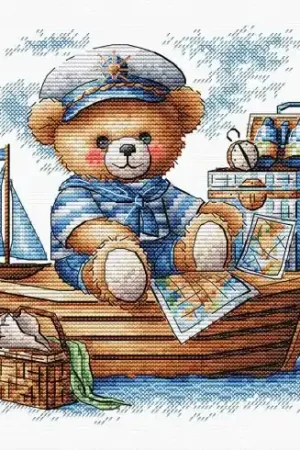 kit ricamo a punto croce - Capitan Pooh - Ava Offerta Del Giorno