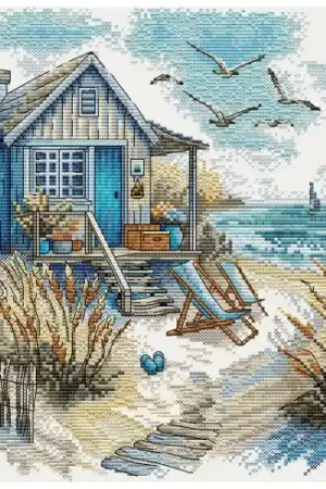 kit ricamo a punto croce - La nostra spiaggia - Ava Non Perdere