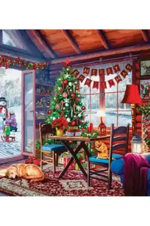 puzzle - Casetta di Natale - 2000 pezzi - Castorland Prezzo Ridotto