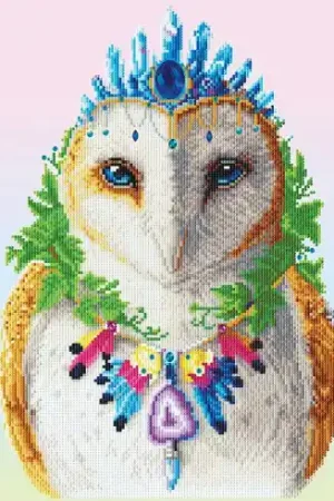 Kit ricamo diamante - Gufo boemo - Diamond Dotz Bestseller