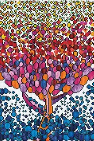 Subito Disponibile Kit ricamo diamante - L'albero su Marte - Diamond Dotz