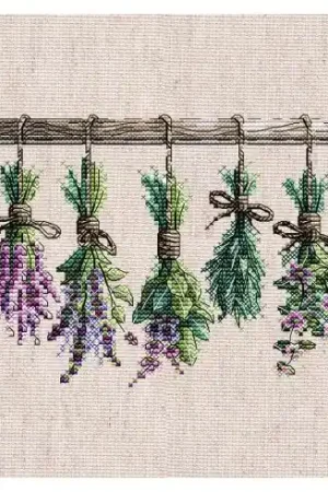 Promo Stagionale kit ricamo a punto croce - Rami aromatici - Ava