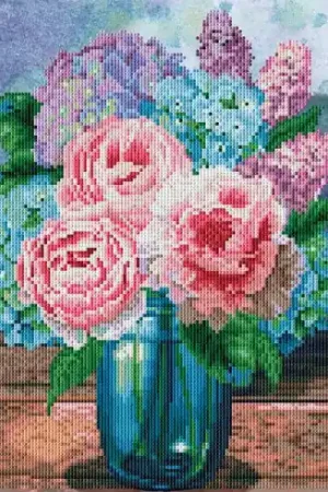 Prezzo Scontato Kit ricamo diamante - Bouquet pastello - Diamond Dotz