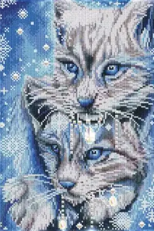 Prezzo Di Fabbrica Kit ricamo diamante - Lince blu invernale - Diamond Dotz