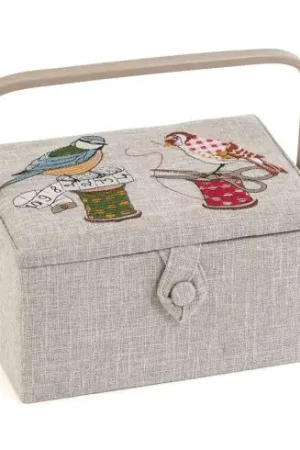 Scatola potalavoro - Uccelli e bobine - Hobby Gift Promozione Esclusiva