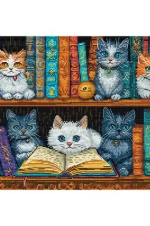 kit ricamo a punto croce - Biblioteca - Letistitch Subito Disponibile