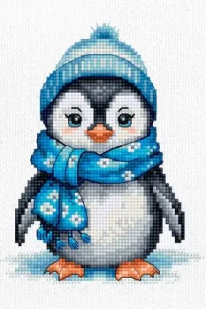 kit ricamo a punto croce - Pinguino - Luca-S Non Perdere