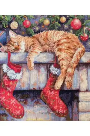 Saldi kit ricamo a punto croce - Assistente di Babbo Natale - Merejka