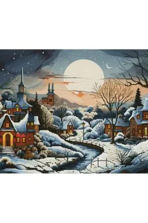 kit ricamo a punto croce - Sonetto invernale - Nova Sloboda Esclusivo