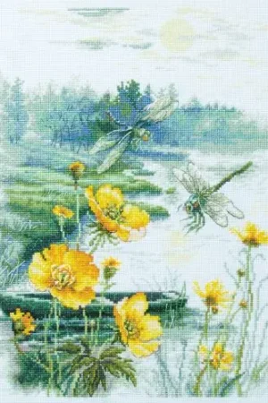 kit ricamo a punto croce - Mattina nebbiosa - Magic Needle Compra Adesso