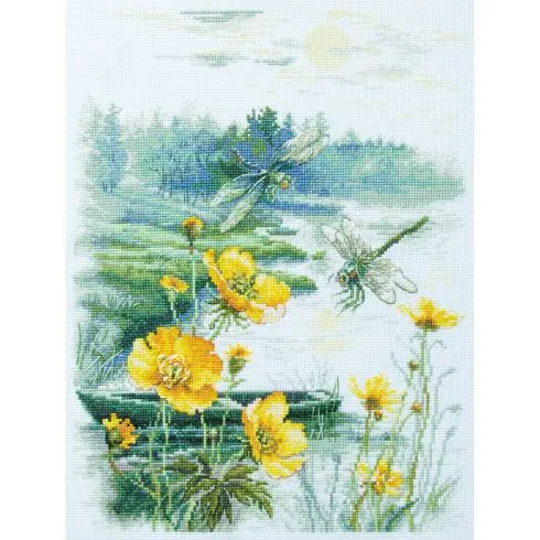 kit ricamo a punto croce - Mattina nebbiosa - Magic Needle Compra Adesso