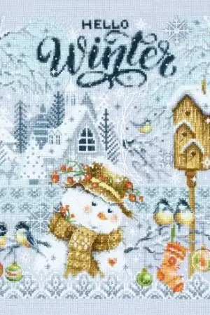 Spedito Oggi kit ricamo a punto croce - Ciao inverno! - Magic Needle