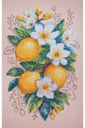 kit ricamo a punto croce - Umore di limone - Abris Art Soddisfatti O Rimborsati