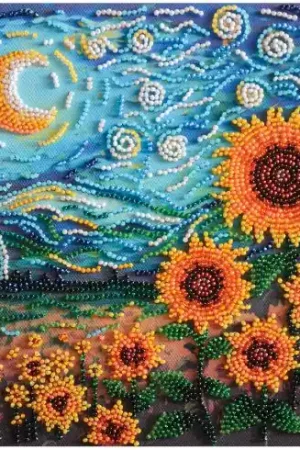 Affare Kit di ricamo con perline - Campi di girasoli - Abris Art