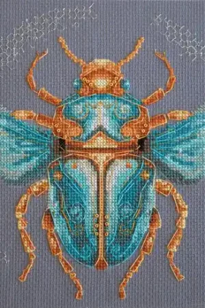 kit ricamo a punto croce - Artefatto del tempo - Abris Art Di Tendenza