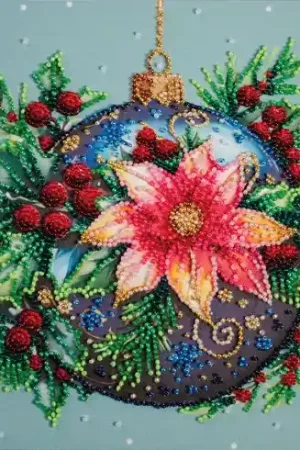 Kit di ricamo con perline - Scintillio natalizio - Abris Art Occasione