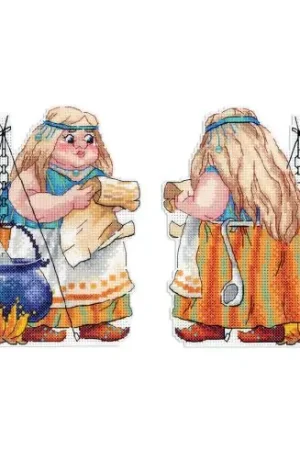 Kit di ornamenti da ricamare - Donna vichinga - MP Studia Bestseller