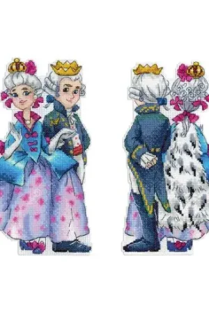 Kit di ornamenti da ricamare - Coppia reale - MP Studia Offerta Del Giorno