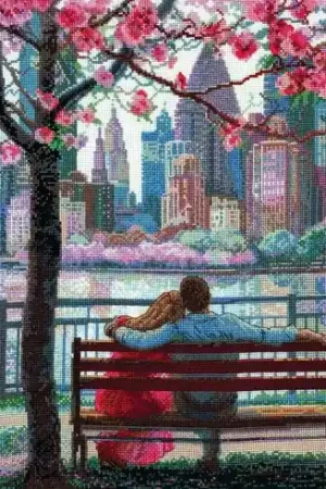 kit ricamo a punto croce - Primavera a New York - Aine Compra Adesso