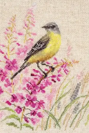 kit ricamo a punto croce - cutrettola - Alisa Offerta