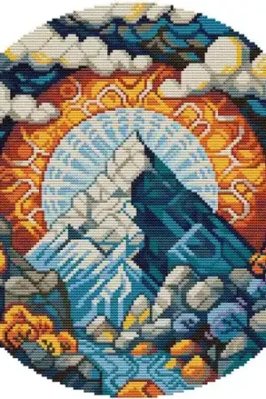 Scelto Dai Clienti kit ricamo a punto croce - Montagna frizzante - Hobby Jobby