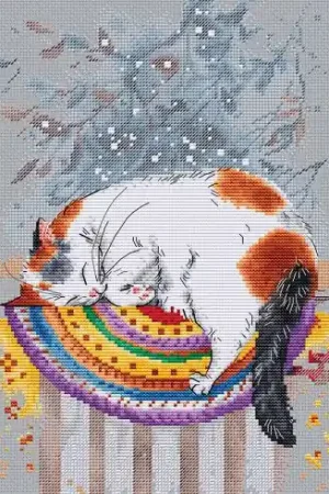 kit ricamo a punto croce - Riscaldamento - Hobby Jobby Esclusivo