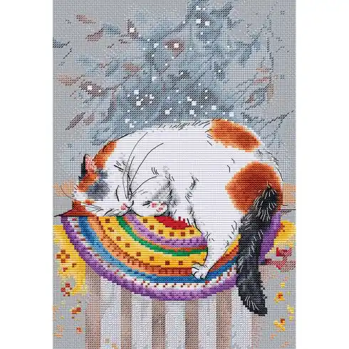 kit ricamo a punto croce - Riscaldamento - Hobby Jobby Esclusivo