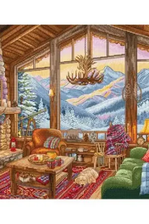 Scelto Dai Clienti kit ricamo a punto croce - Chalet di inverno - Letistitch