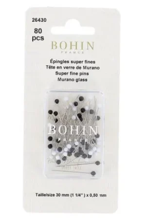 Esclusivo spilla - Scatola di 80 spille in vetro di Murano - Bohin