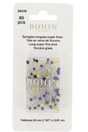 Compra Online spilla - Scatola di 80 spille in vetro di Murano - Bohin