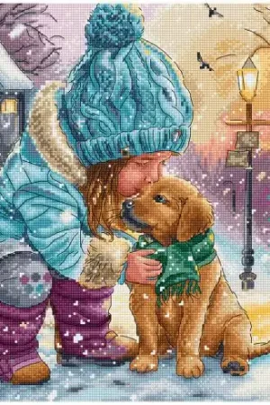 kit ricamo a punto croce - Migliori amici - Letistitch Spedizione Espresso