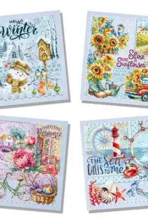 Super Prezzo kit ricamo a punto croce - L'anno in quattro stagioni - Magic Needle