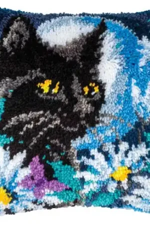 Occasione Imperdibile kit cuscini punto smirne - Gatto nella notte - Vervaco