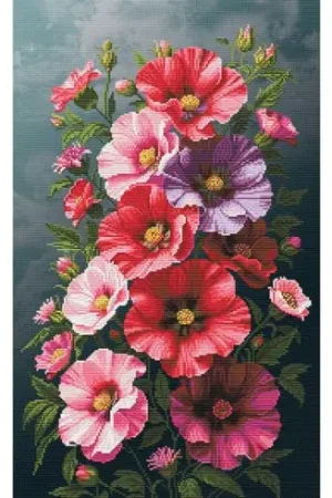 kit ricamo a punto croce - Malva pittoresca - Nova Sloboda Soddisfatti O Rimborsati