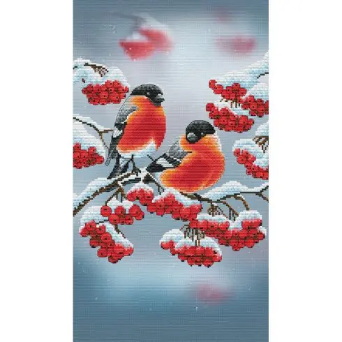 kit ricamo a punto croce - Ciuffolotti - Nova Sloboda A Buon Prezzo