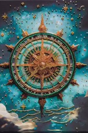 Ordina Subito Kit di ricamo con perline - Trova la tua strada - Abris Art