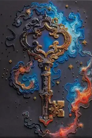 Kit di ricamo con perline - La chiave della felicità - Abris Art Acquista Ora