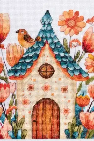 Prezzo Conveniente kit ricamo a punto croce - Canta, uccellino! - Abris Art