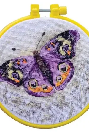 Kit per ricamo a punto croce con tamburo - Il bacio del sole - Abris Art Offerta Speciale