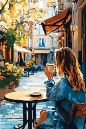 Kit ricamo diamante su telaio - Caffè del mattino - Art City Spedito Oggi