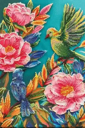 Spedito Oggi Kit di ricamo con perline - L'emozione della primavera - Abris Art