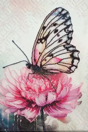 Kit di ricamo con perline - Sogno di petali - Abris Art Spedizione Espresso