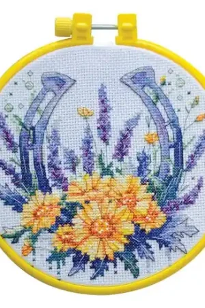 Kit per ricamo a punto croce con tamburo - Amuleto dei sogni - Abris Art Ultime Pezzi