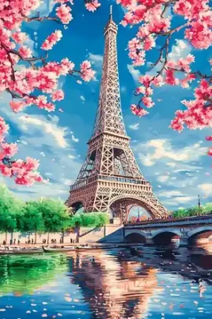 Kit ricamo diamante su telaio - Torre Eiffel - Art City A Buon Prezzo