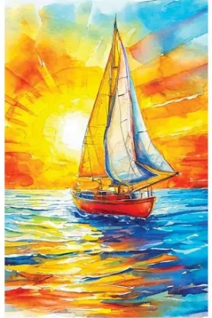 Kit ricamo diamante - Navigare al sole - Collection d'Art Sconto